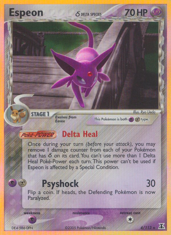 Espeon (4/113)(Delta Species) [EX: Delta Species] | Clutch Gaming