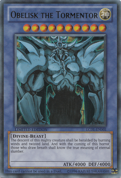 Obelisk the Tormentor [LC01-EN001] Ultra Rare | Clutch Gaming