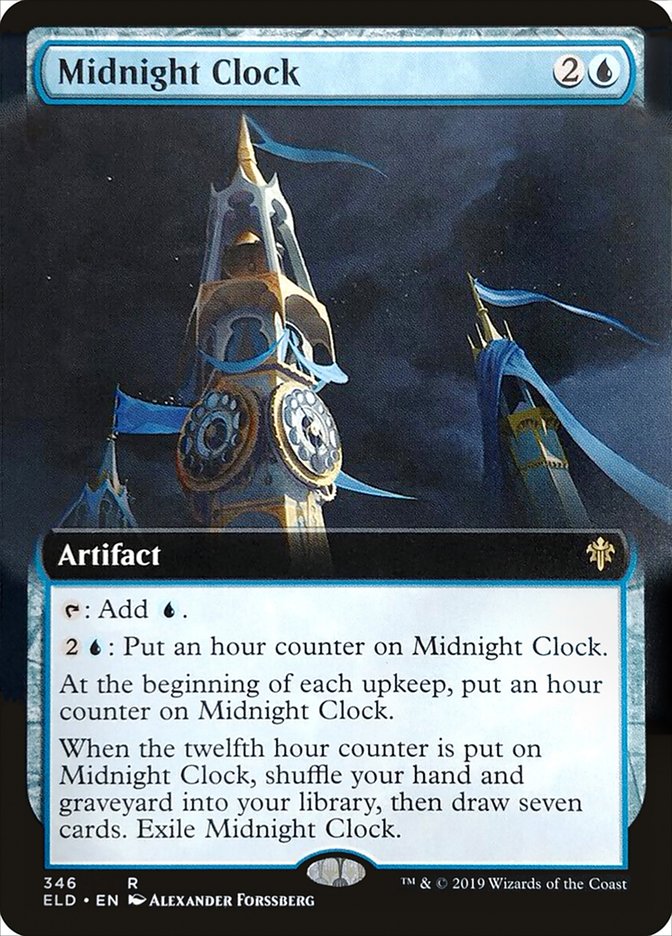 Midnight Clock (Extended Art) [Throne of Eldraine] | Clutch Gaming