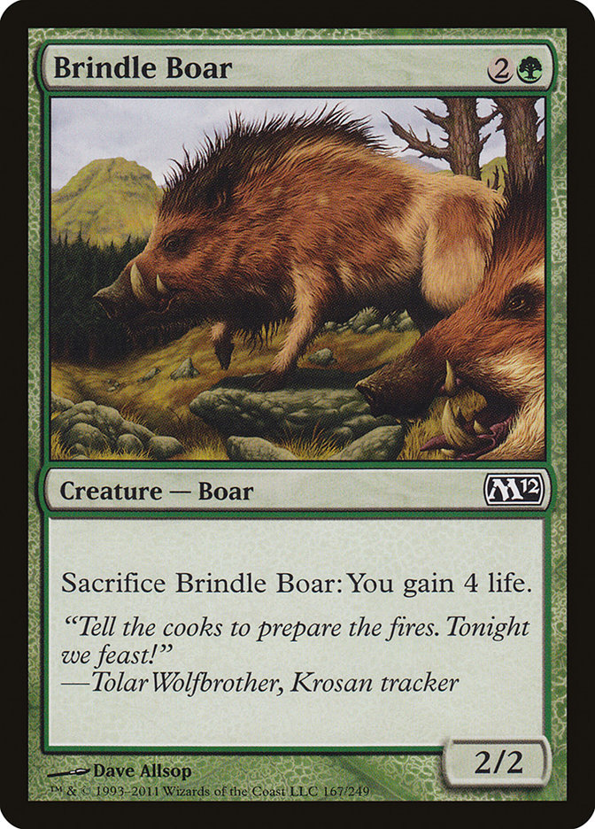 Brindle Boar [Magic 2012] | Clutch Gaming