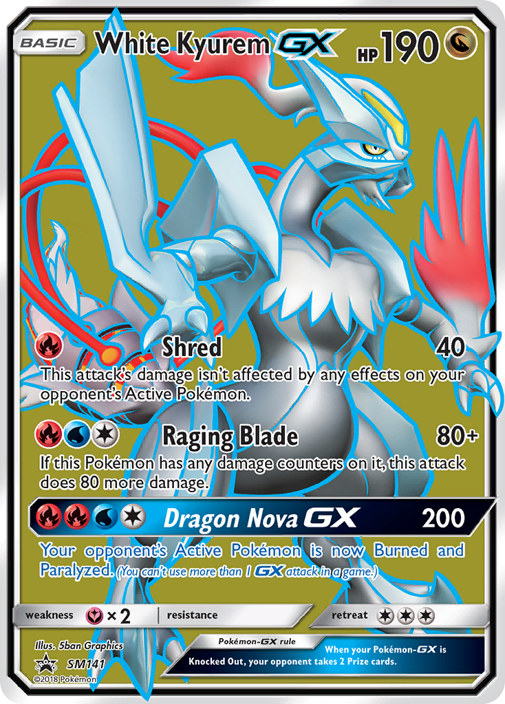 White Kyurem GX (SM141) [Sun & Moon: Black Star Promos] | Clutch Gaming