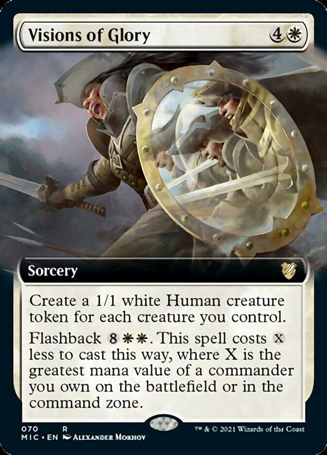 Visions of Glory (Extended Art) [Innistrad: Midnight Hunt Commander] | Clutch Gaming