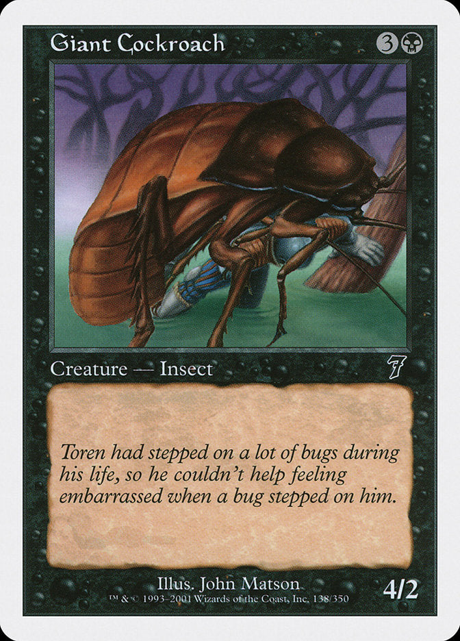 Giant Cockroach [Seventh Edition] | Clutch Gaming