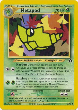 Metapod (42/75) [Neo Discovery Unlimited] | Clutch Gaming