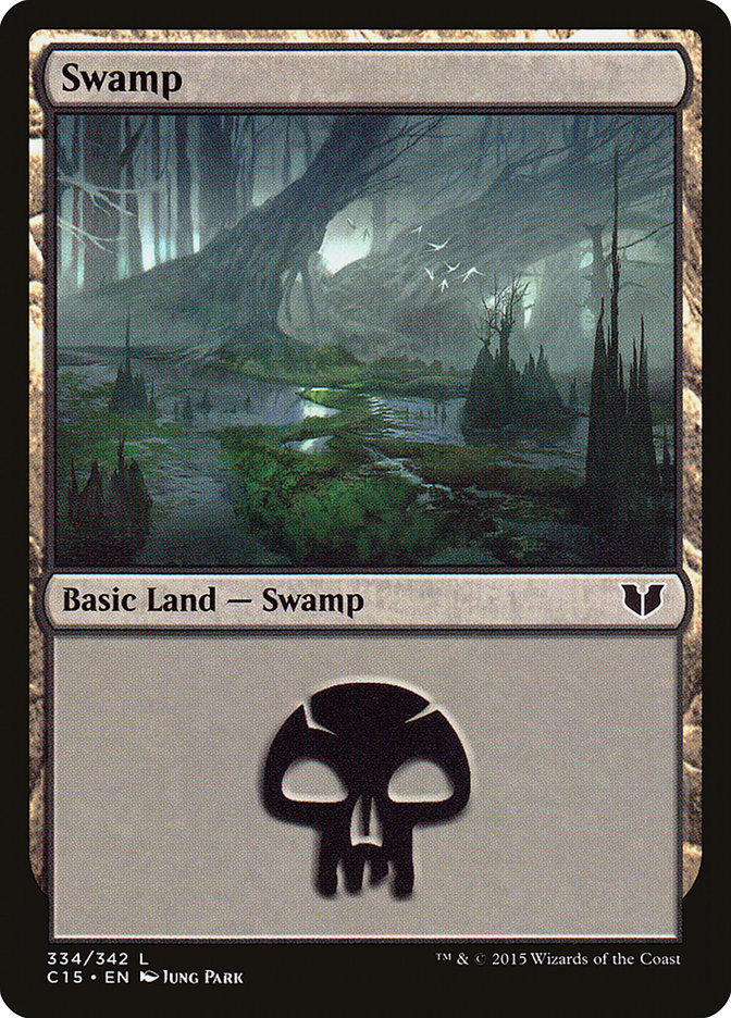 Swamp (334) [Commander 2015] | Clutch Gaming