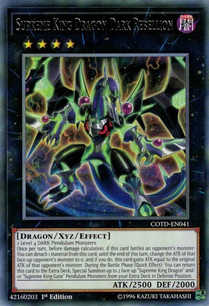 Supreme King Dragon Dark Rebellion [COTD-EN041] Rare | Clutch Gaming