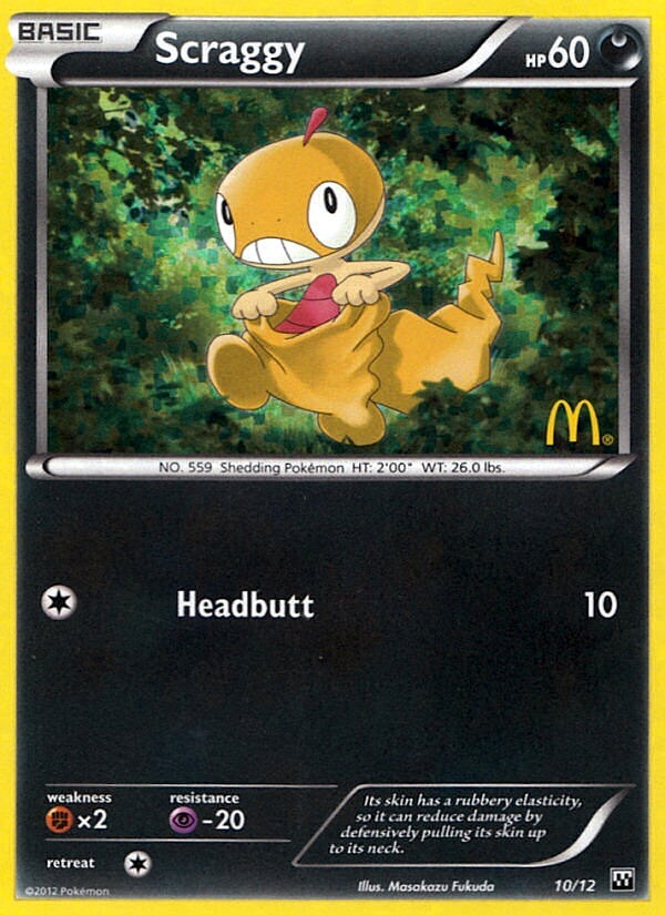 Scraggy (10/12) [McDonald's Promos: 2012 Collection] | Clutch Gaming