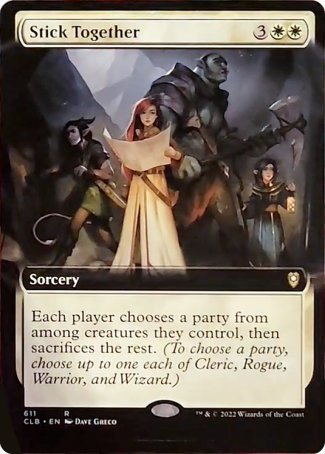 Stick Together (Extended Art) [Commander Legends: Battle for Baldur's Gate] | Clutch Gaming