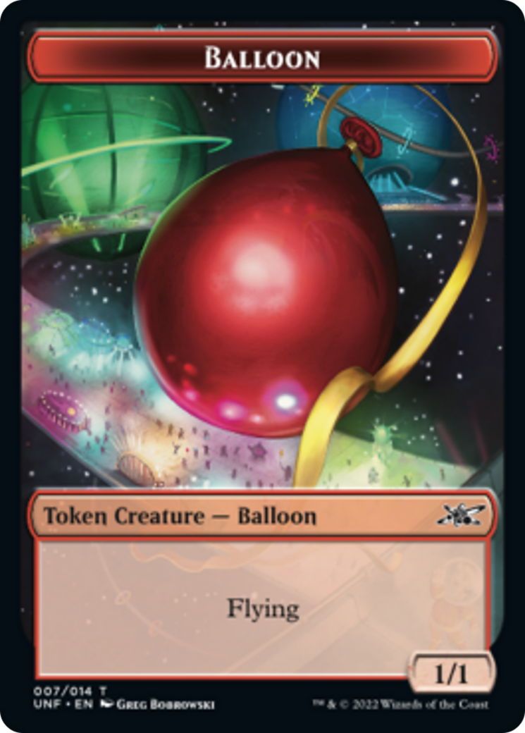 Zombie Employee // Balloon Double-Sided Token [Unfinity Tokens] | Clutch Gaming