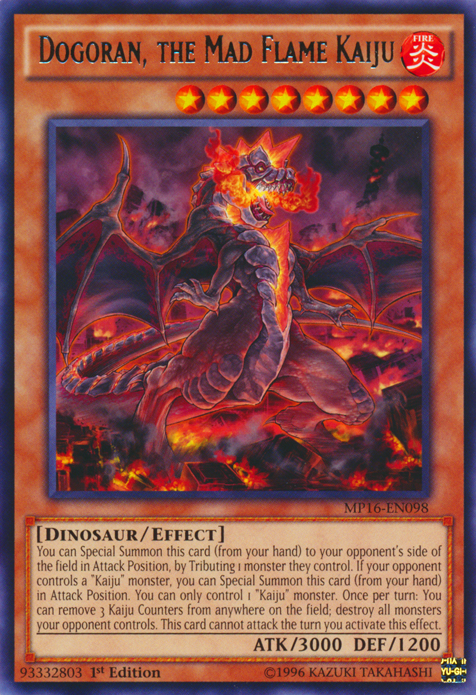 Dogoran, the Mad Flame Kaiju [MP16-EN098] Rare | Clutch Gaming