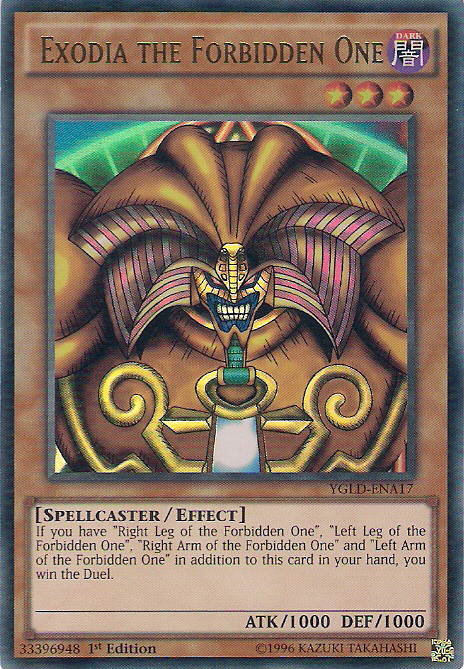 Exodia the Forbidden One [YGLD-ENA17] Ultra Rare | Clutch Gaming