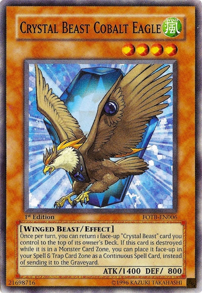 Crystal Beast Cobalt Eagle [FOTB-EN006] Common | Clutch Gaming