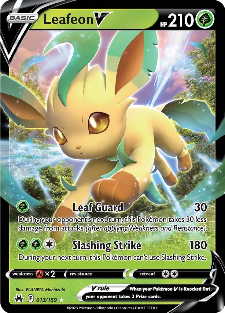 Leafeon V (013/159) [Sword & Shield: Crown Zenith] | Clutch Gaming