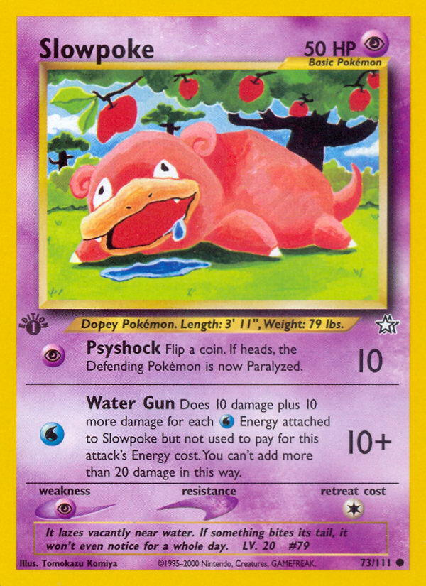 Slowpoke (73/111) [Neo Genesis 1st Edition] | Clutch Gaming