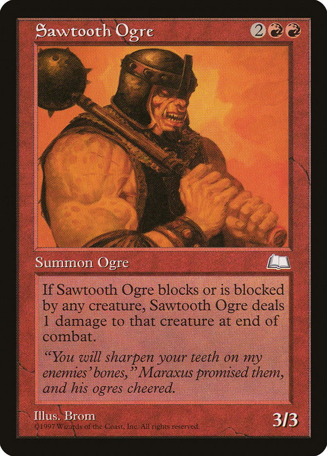 Sawtooth Ogre [Weatherlight] | Clutch Gaming