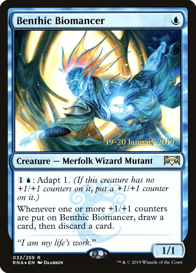 Benthic Biomancer [Ravnica Allegiance Prerelease Promos] | Clutch Gaming