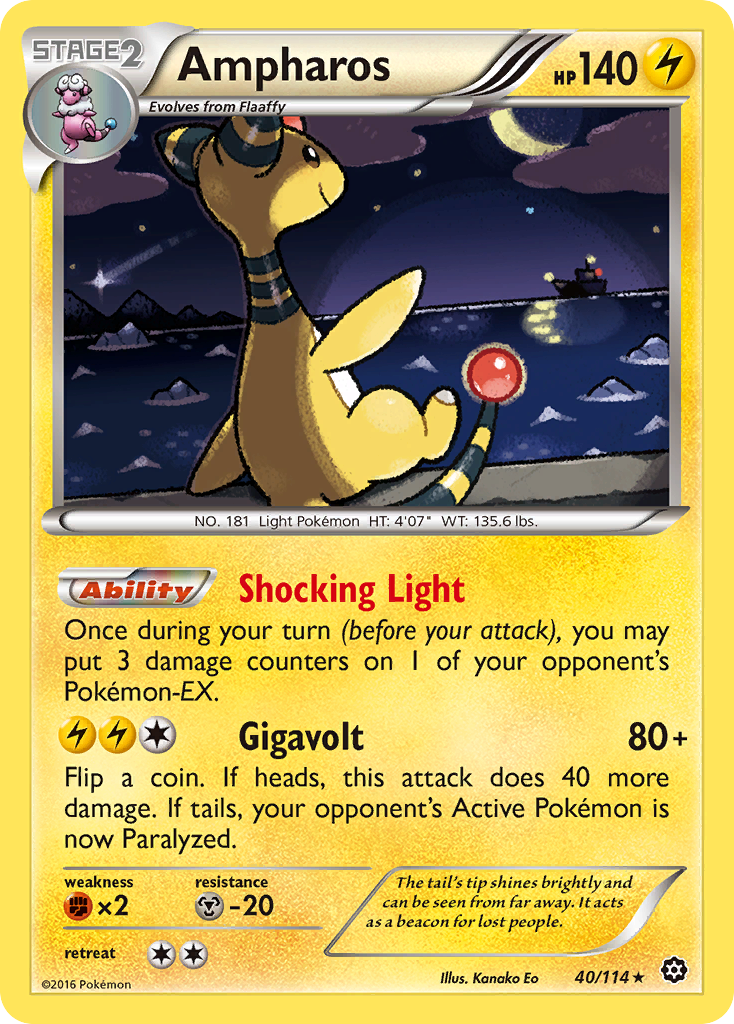 Ampharos (40/114) [XY: Steam Siege] | Clutch Gaming