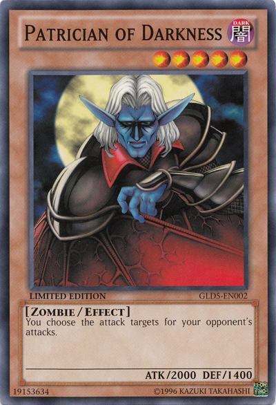 Patrician of Darkness [GLD5-EN002] Common | Clutch Gaming