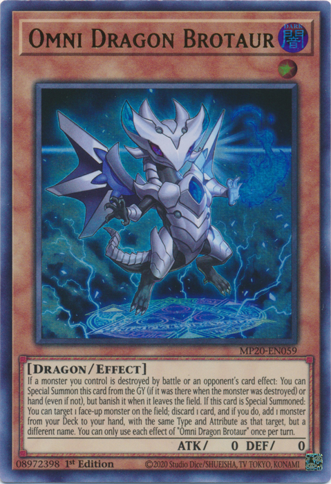 Omni Dragon Brotaur [MP20-EN059] Ultra Rare | Clutch Gaming