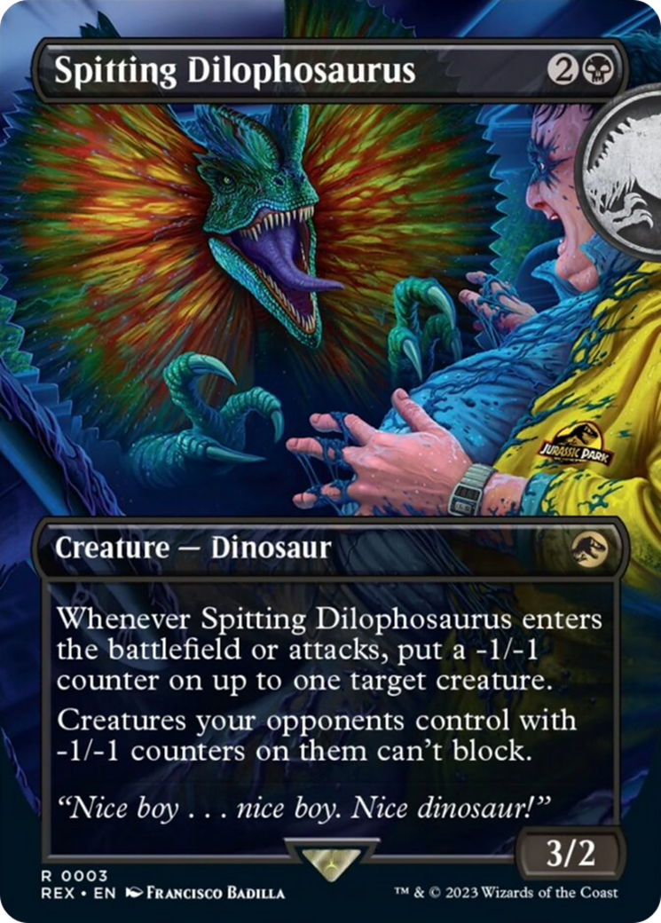 Spitting Dilophosaurus (Borderless) [Jurassic World Collection] | Clutch Gaming