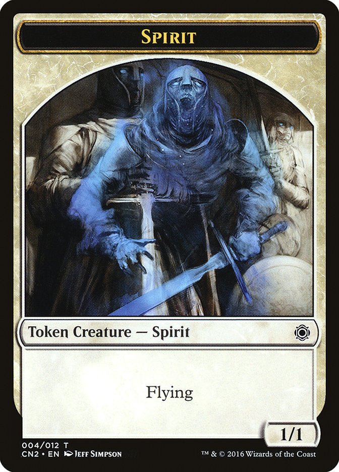 Spirit Token [Conspiracy: Take the Crown Tokens] | Clutch Gaming