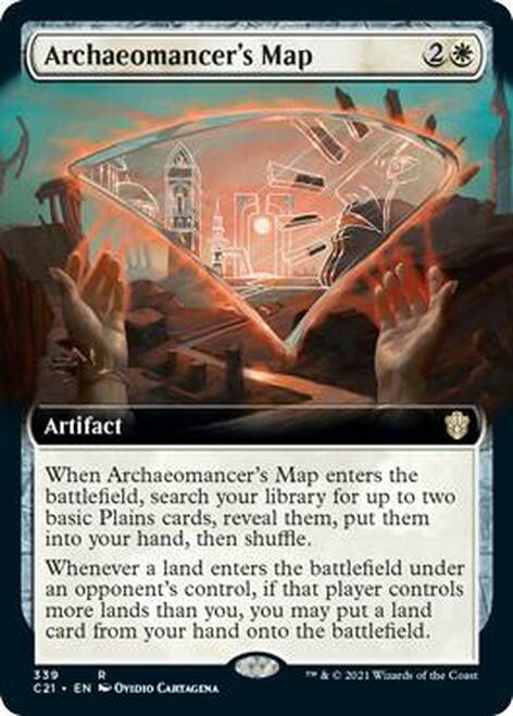 Archaeomancer's Map (Extended Art) [Commander 2021] | Clutch Gaming