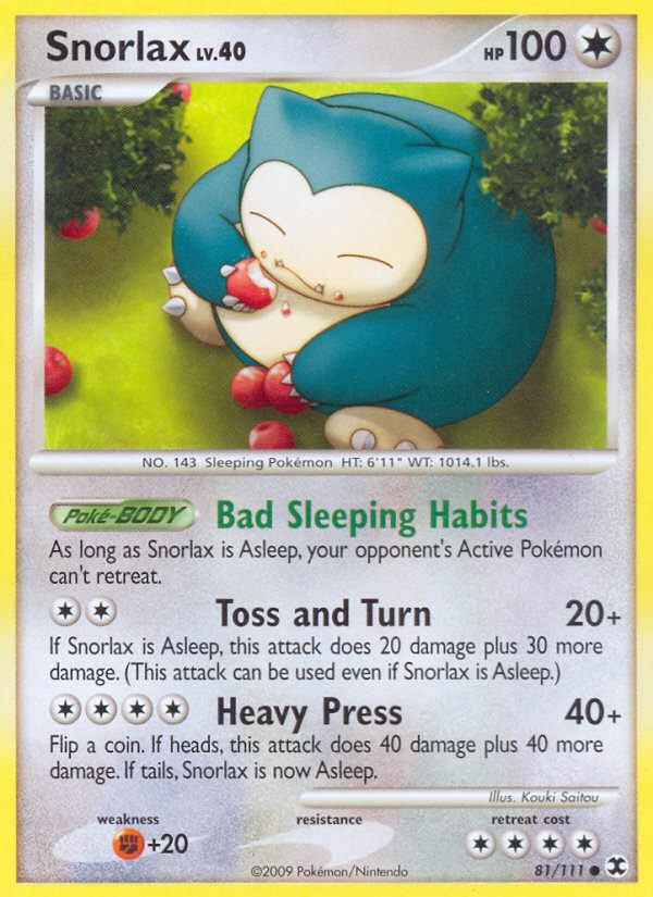 Snorlax (81/111) [Platinum: Rising Rivals] | Clutch Gaming