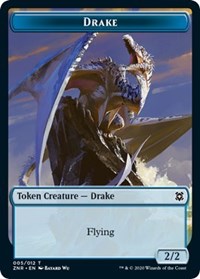 Drake // Goblin Construct Double-Sided Token [Zendikar Rising Tokens] | Clutch Gaming