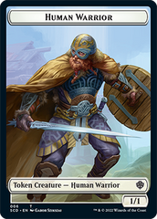 Insect // Human Warrior Double-Sided Token [Starter Commander Decks] | Clutch Gaming