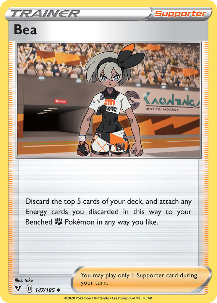 Bea (147/185) [Sword & Shield: Vivid Voltage] | Clutch Gaming