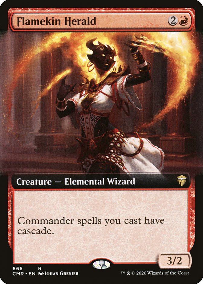 Flamekin Herald (Extended Art) [Commander Legends] | Clutch Gaming