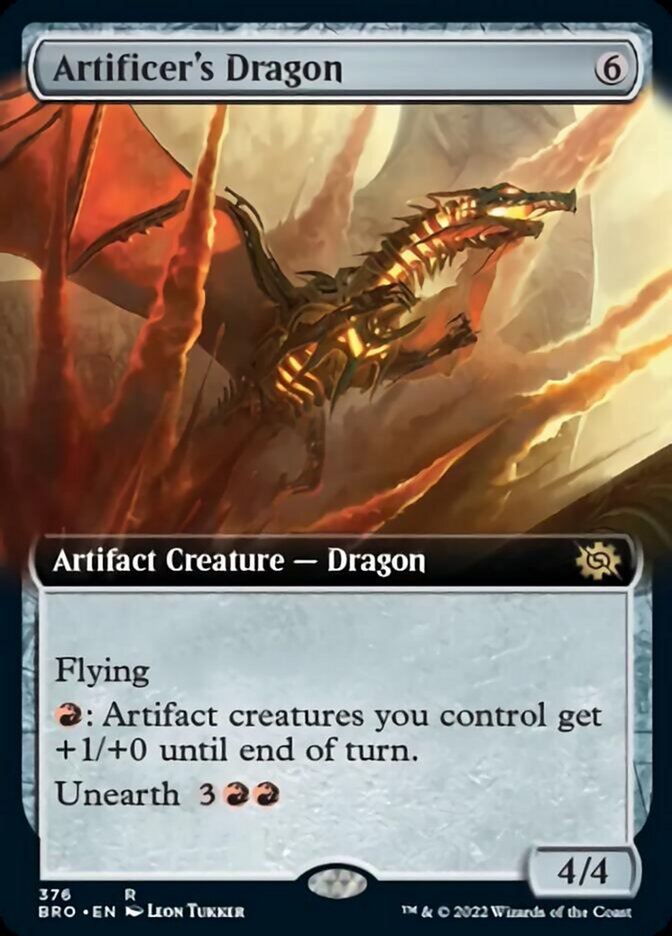 Artificer's Dragon (Extended Art) [The Brothers' War] | Clutch Gaming