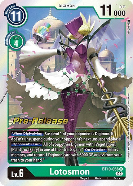 Lotosmon [BT10-056] [Xros Encounter Pre-Release Cards] | Clutch Gaming