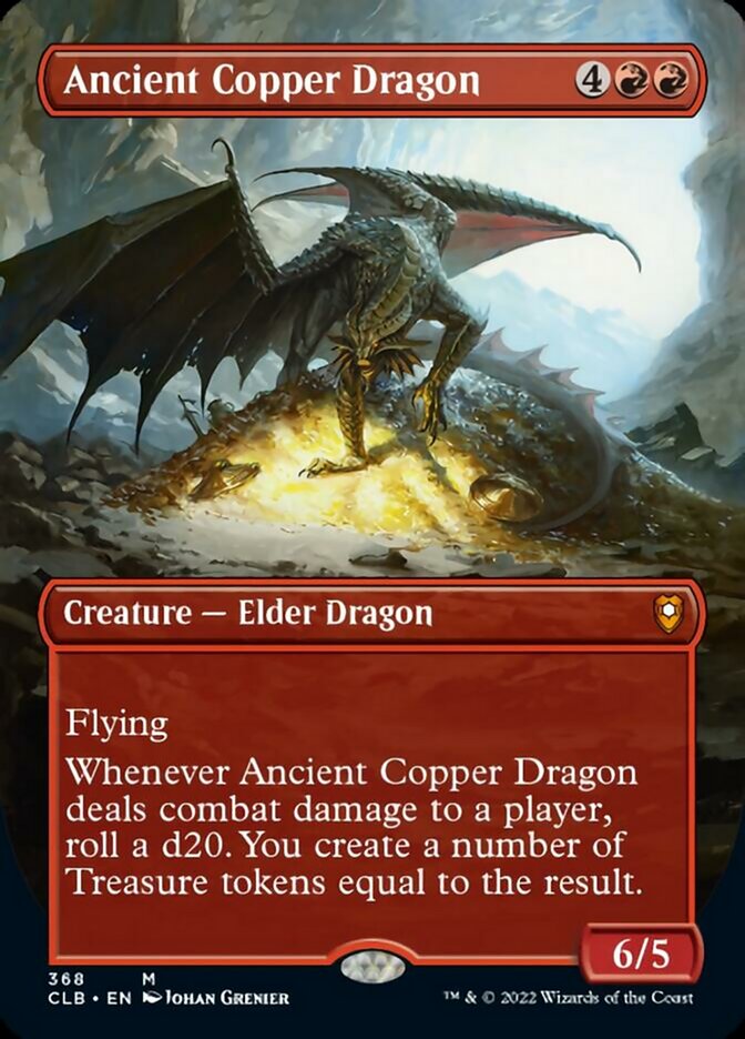 Ancient Copper Dragon (Borderless Alternate Art) [Commander Legends: Battle for Baldur's Gate] | Clutch Gaming