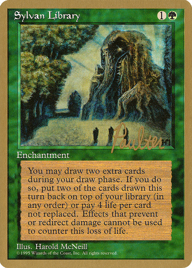 Sylvan Library (Preston Poulter) [Pro Tour Collector Set] | Clutch Gaming