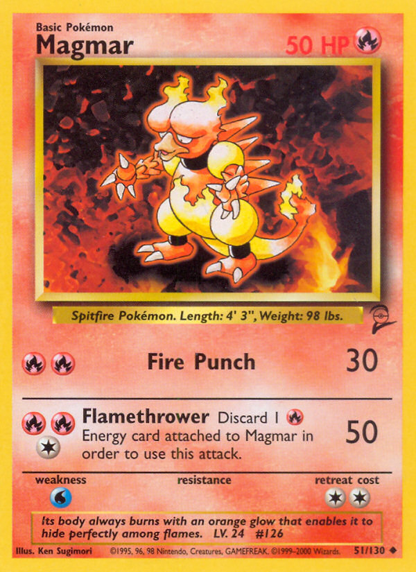 Magmar (51/130) [Base Set 2] | Clutch Gaming