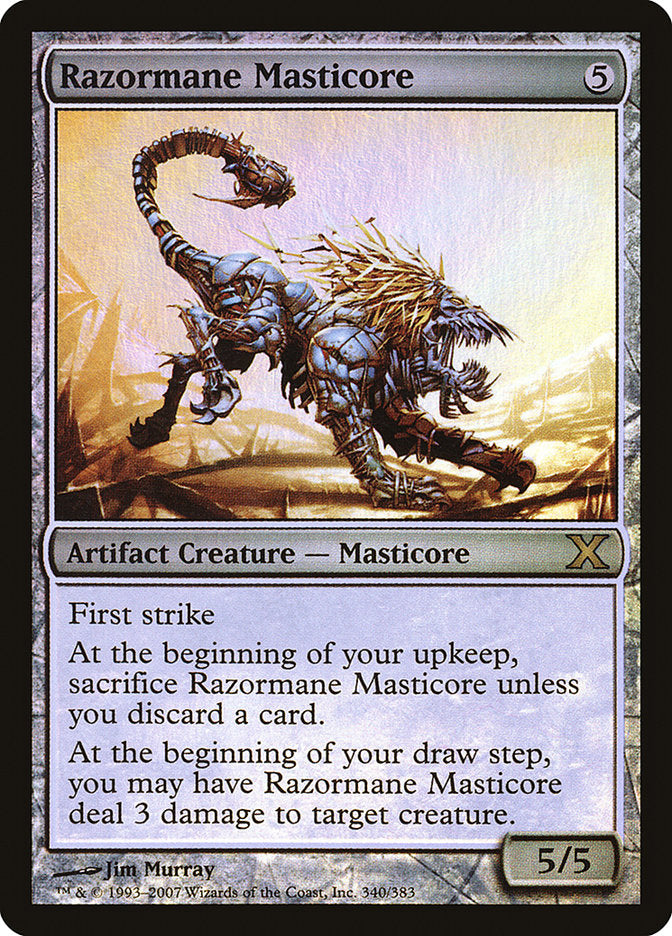 Razormane Masticore (Premium Foil) [Tenth Edition] | Clutch Gaming