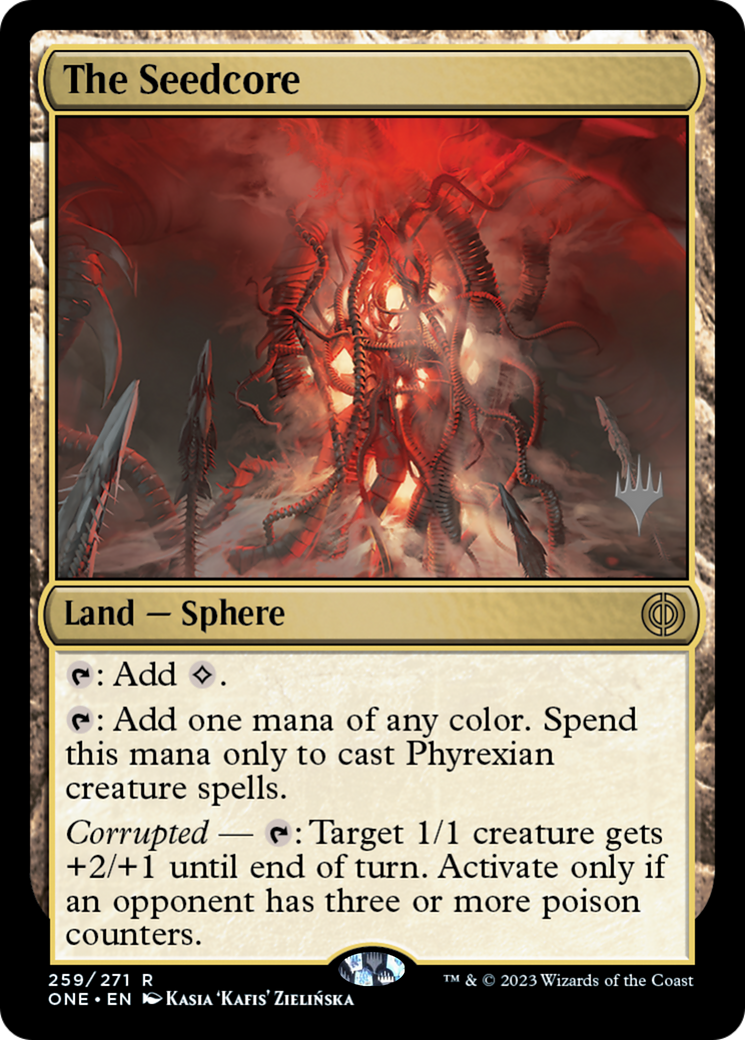 The Seedcore (Promo Pack) [Phyrexia: All Will Be One Promos] | Clutch Gaming