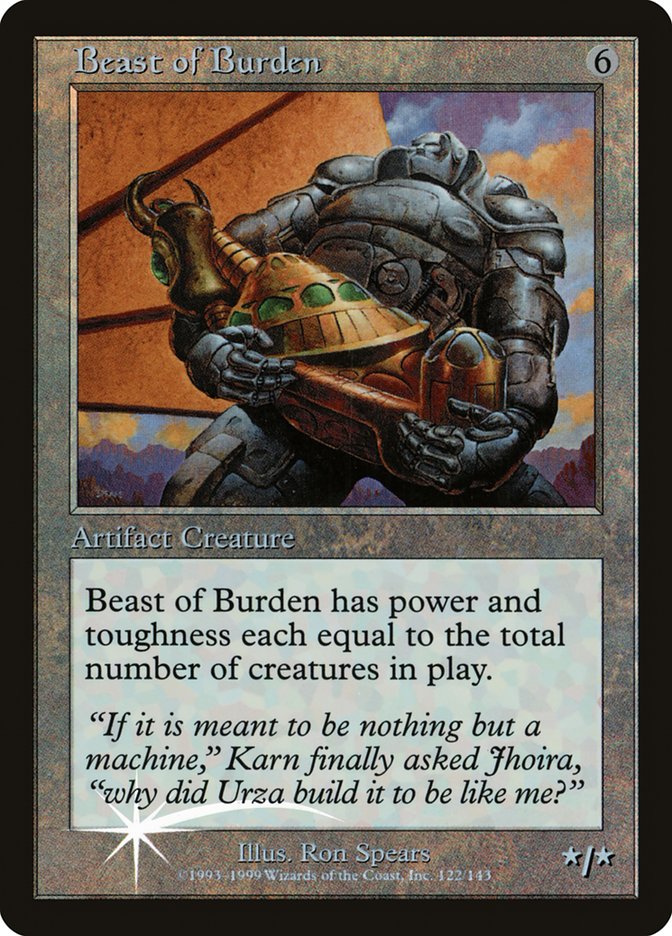 Beast of Burden (Misprinted) [Urza's Legacy Promos] | Clutch Gaming