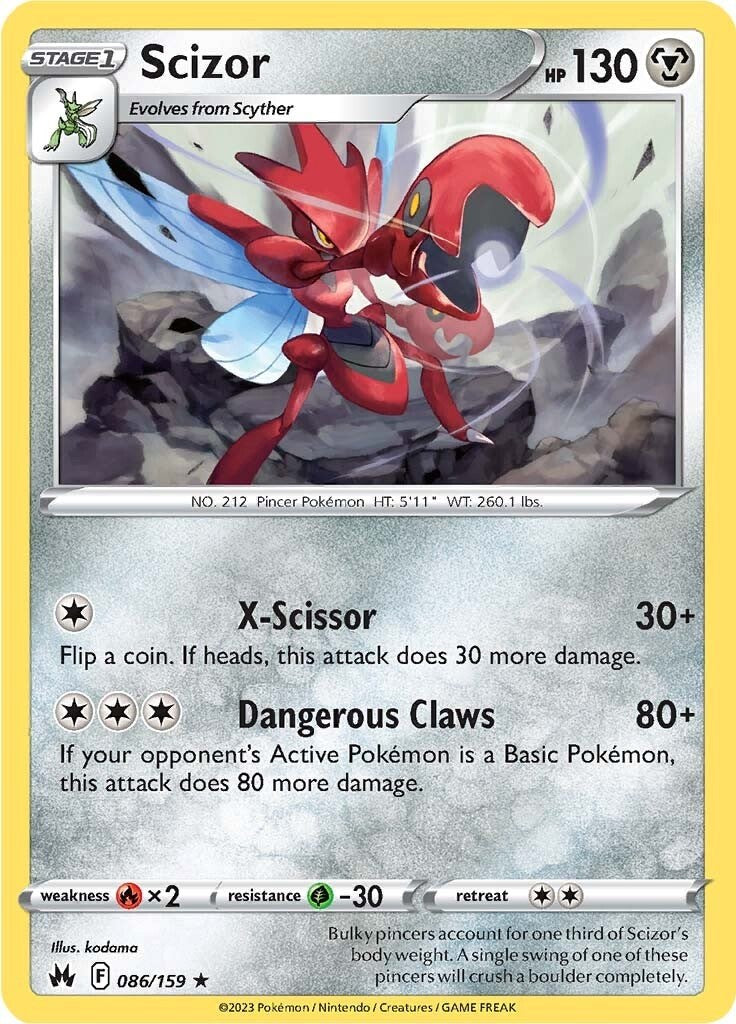 Scizor (086/159) [Sword & Shield: Crown Zenith] | Clutch Gaming