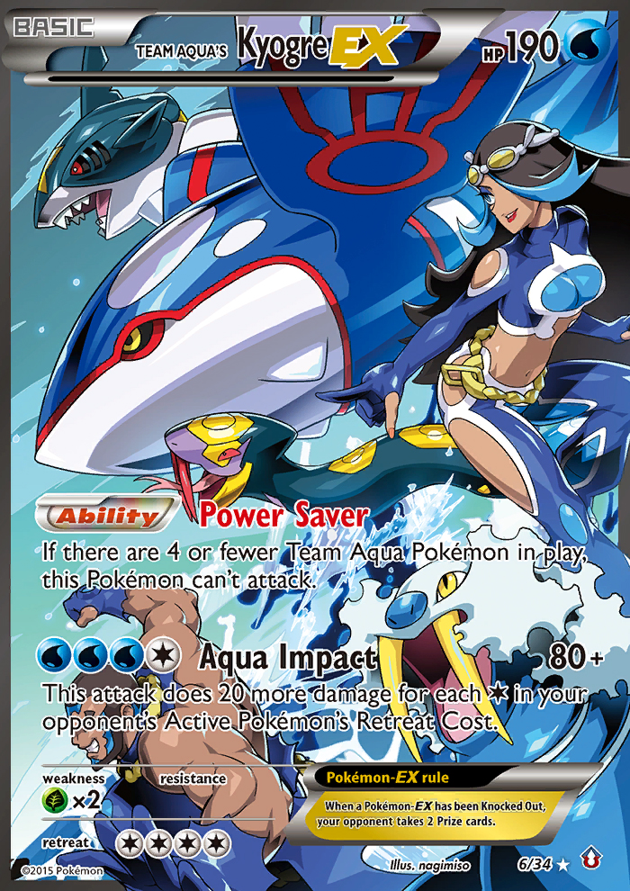 Team Aqua's Kyogre EX (6/34) [XY: Double Crisis] | Clutch Gaming