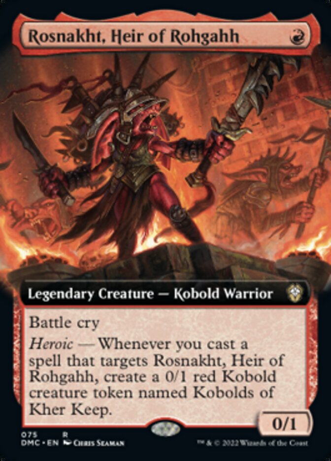 Rosnakht, Heir of Rohgahh (Extended Art) [Dominaria United Commander] | Clutch Gaming