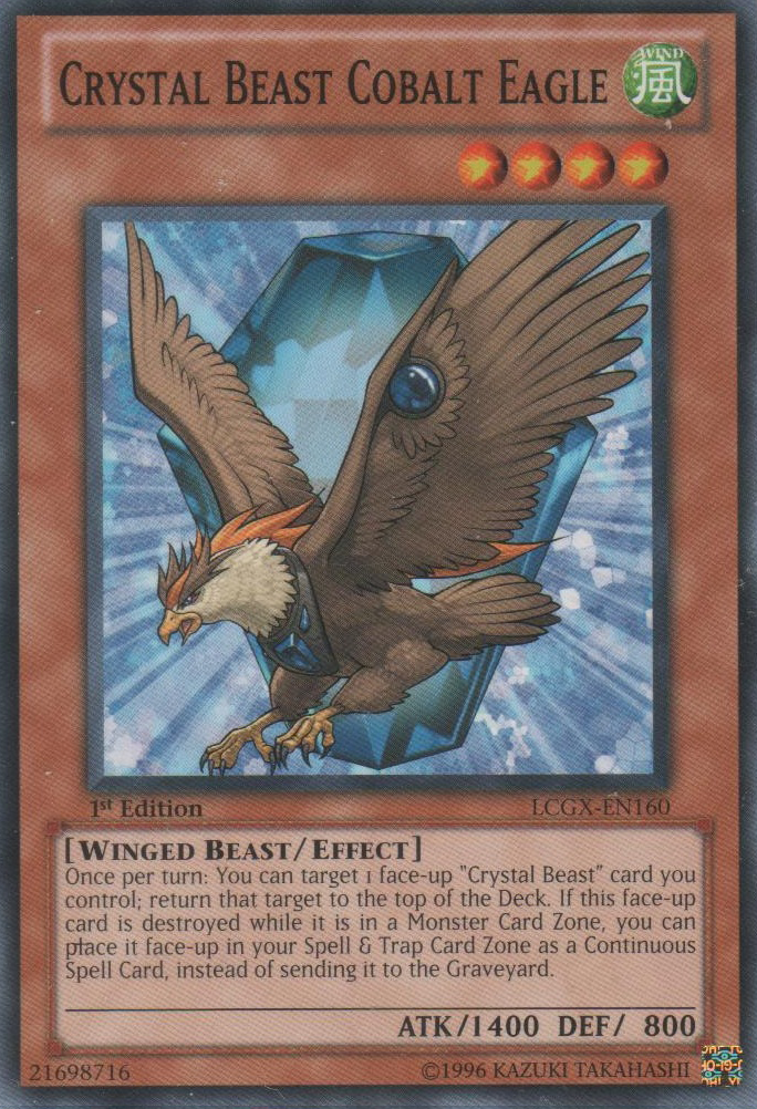 Crystal Beast Cobalt Eagle [LCGX-EN160] Common | Clutch Gaming