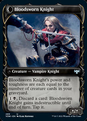 Bloodsworn Squire // Bloodsworn Knight (Showcase Fang Frame) [Innistrad: Crimson Vow] | Clutch Gaming