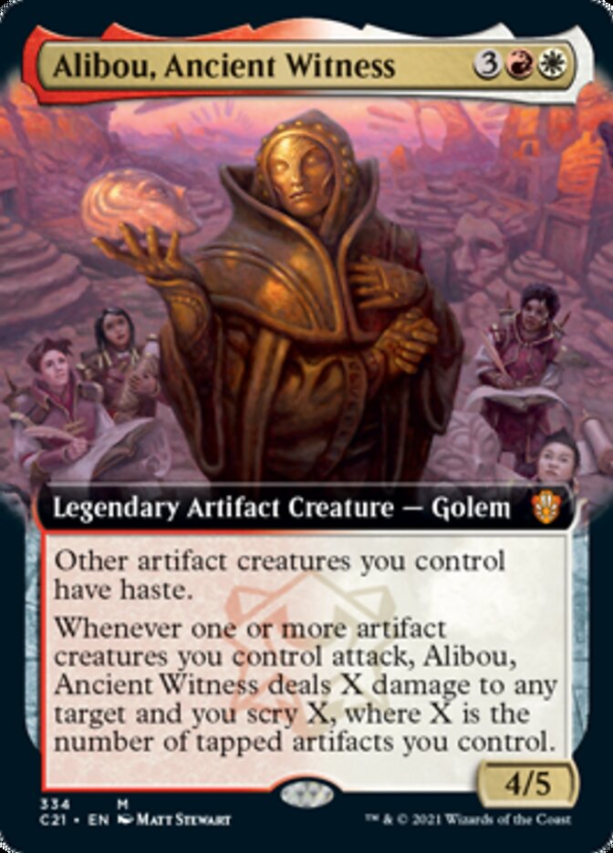 Alibou, Ancient Witness (Extended Art) [Commander 2021] | Clutch Gaming