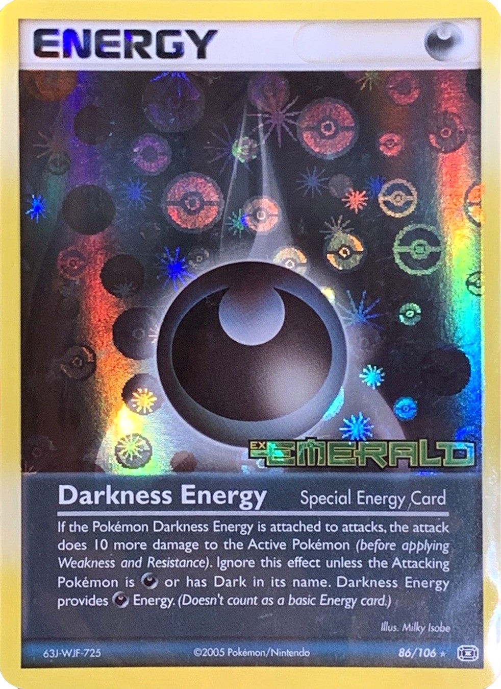 Darkness Energy (86/106) (Stamped) [EX: Emerald] | Clutch Gaming