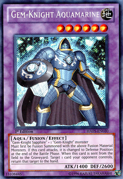 Gem-Knight Aquamarine [HA05-EN020] Secret Rare | Clutch Gaming