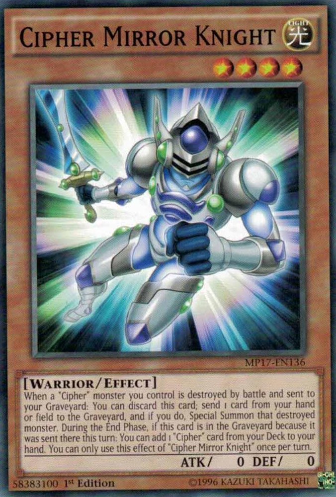 Cipher Mirror Knight [MP17-EN136] Common | Clutch Gaming