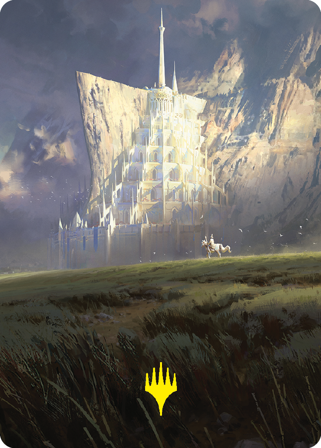 Minas Tirith Art Card (Gold-Stamped Signature) [The Lord of the Rings: Tales of Middle-earth Art Series] | Clutch Gaming