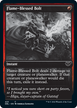 Flame-Blessed Bolt [Innistrad: Double Feature] | Clutch Gaming